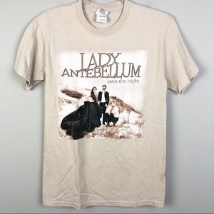 LADY ANTEBELLUM Tour Tee Band Graphic Beige Small
